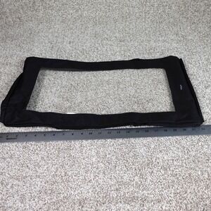 Thirty-One Medium Top a Tote Lid Black Fabric Clear Top Storage Organizer